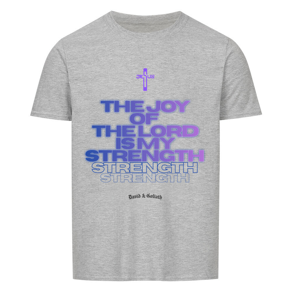 The Joy Of The Lord Is My Strength T-shirt in Sport Grey