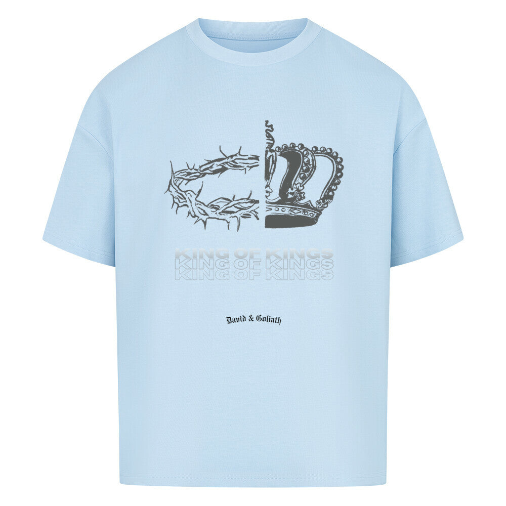King Of Kings oversized T-shirt in baby blue