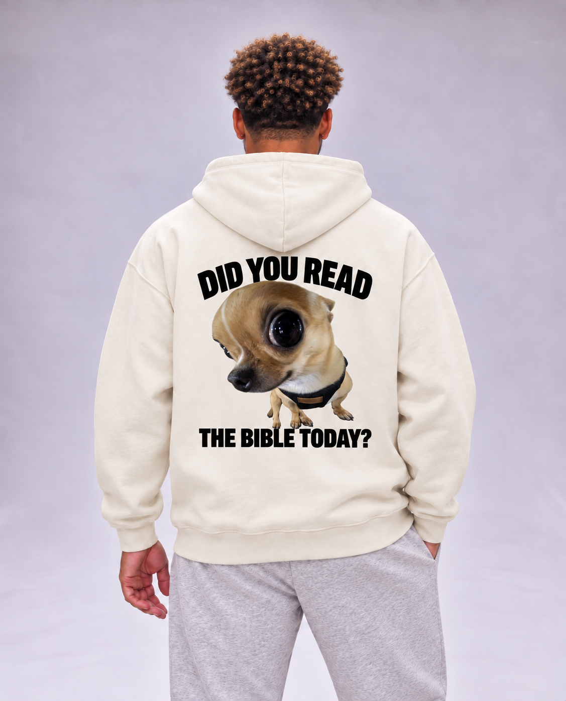 Bible Check Oversized Hoodie