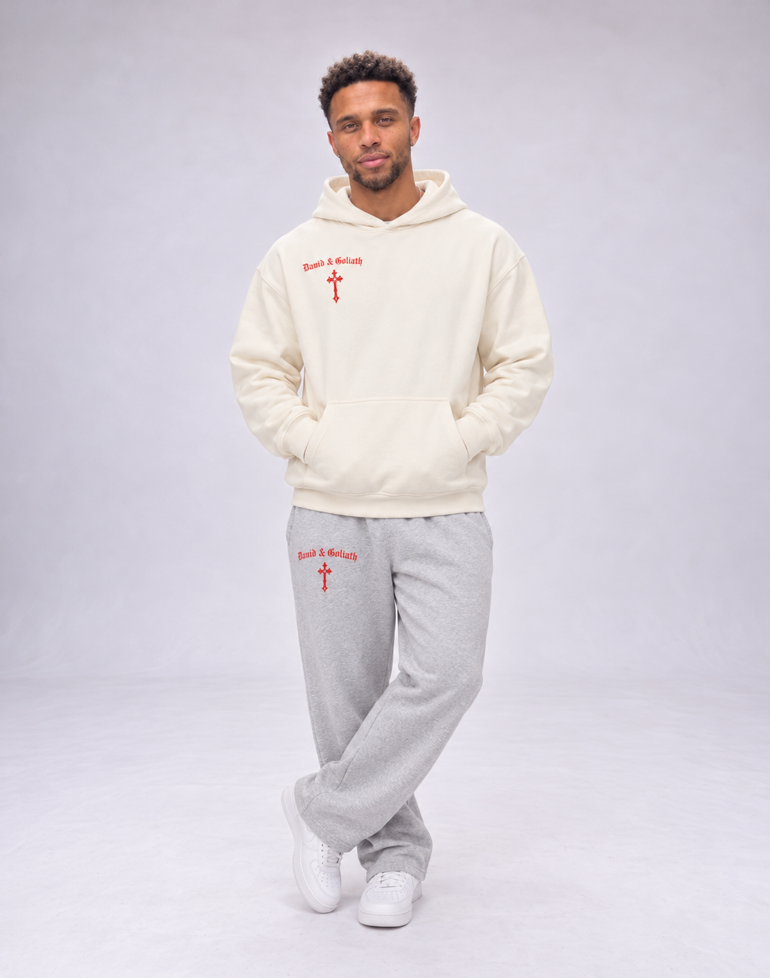 Faith In Red Oversized Hoodie