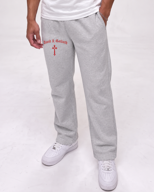 Faith In Red Oversized Sweatpants