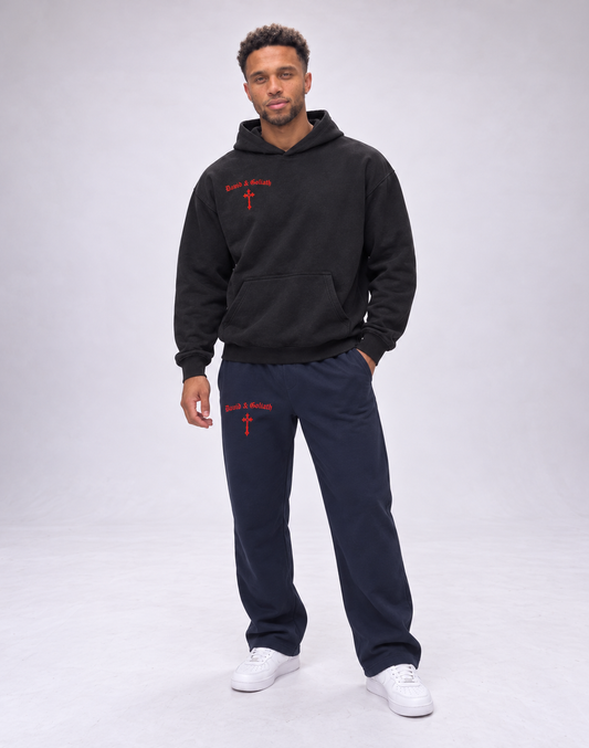Faith In Red Oversized Hoodie