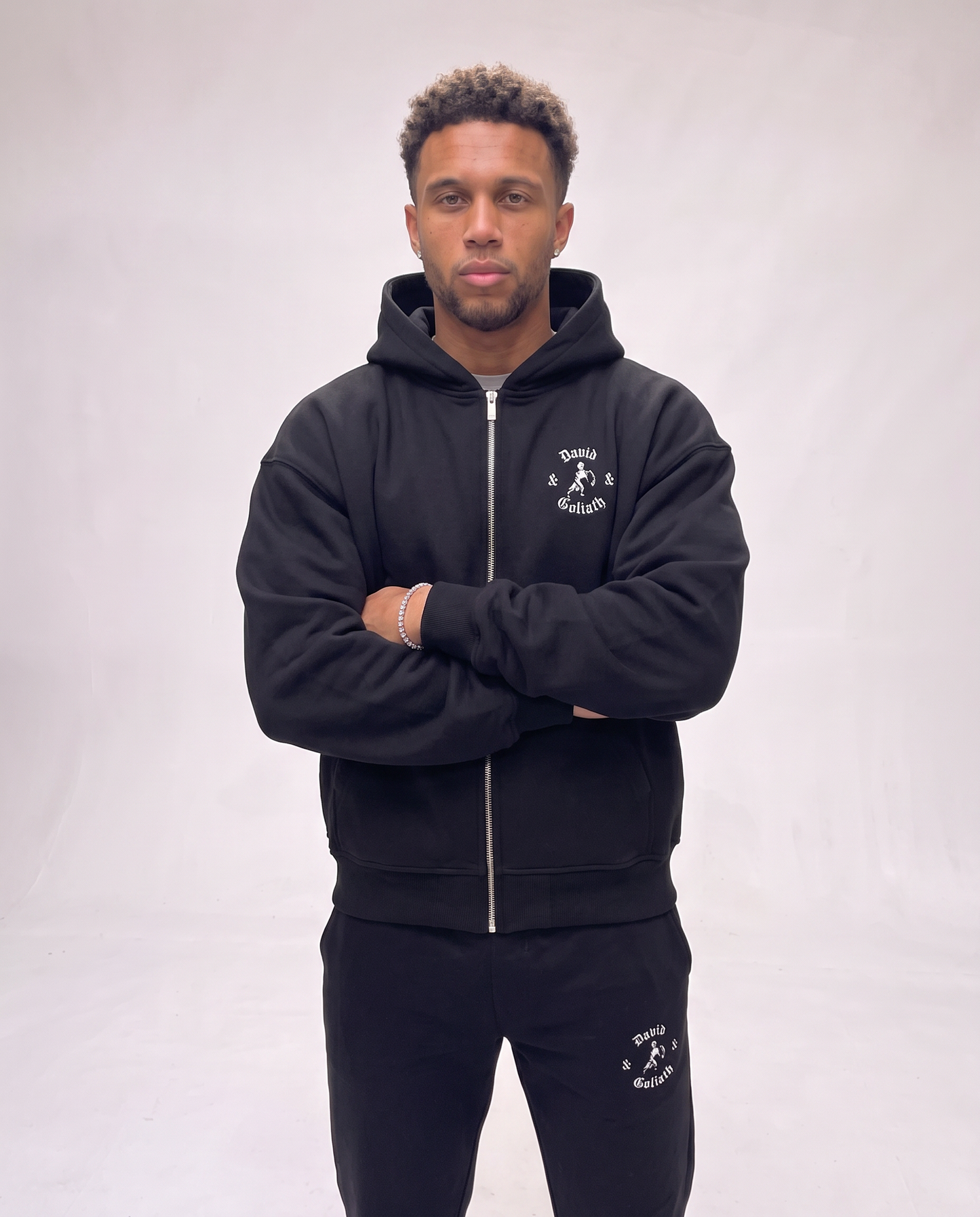David & Goliath oversized zipper hoodie product photo